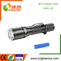 Factory Wholesale 1 * 18650 батарея Powered High Lumen супер яркая алюминиевая армия привело аккумуляторная тактический фонарик для пушки